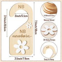 Close-up of the 3D daisy accent on a divider for charming nursery decor