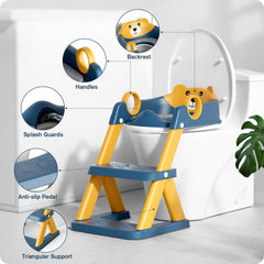 RABB 1ST potty seat step-stool enables kids to reach sinks for easy daily routines.
