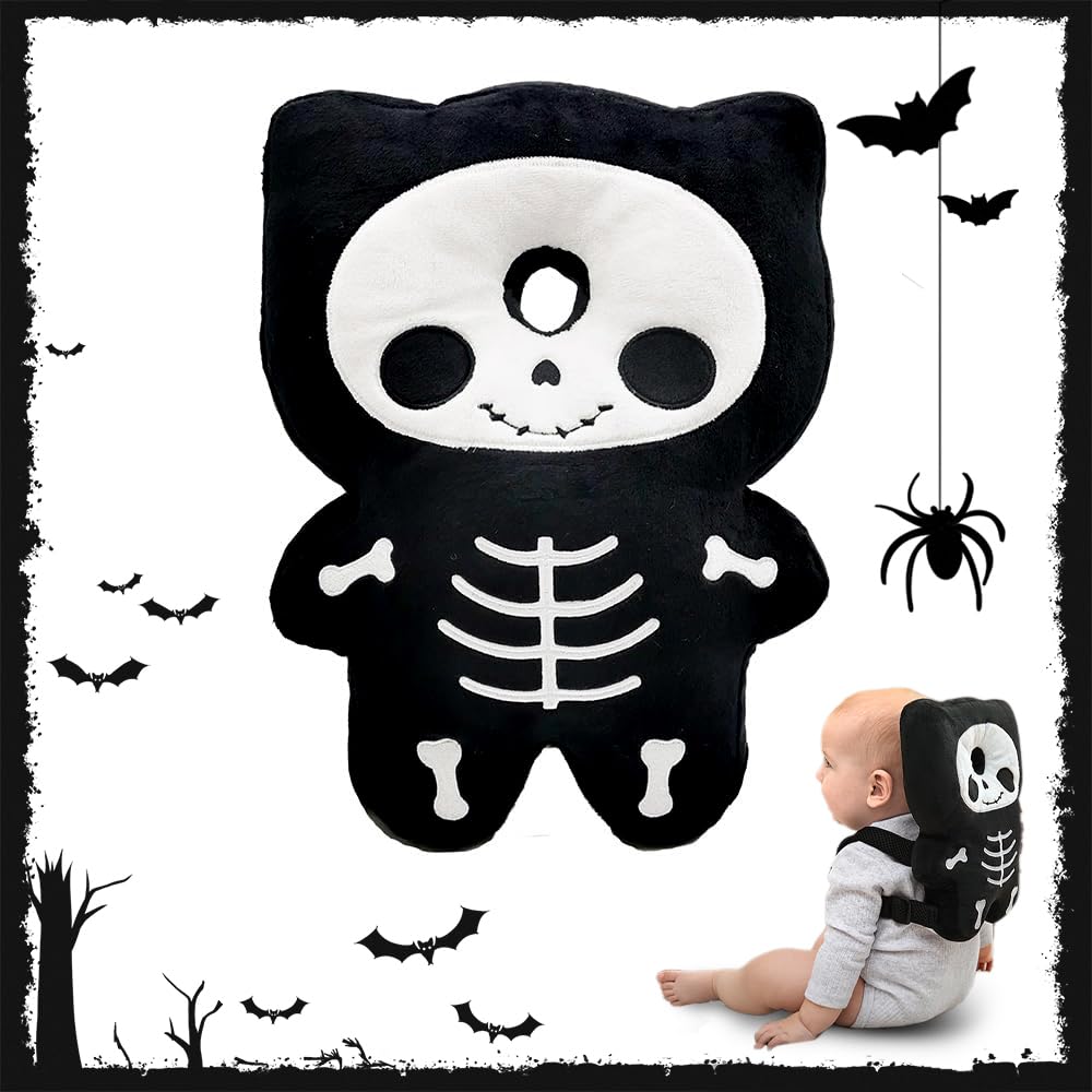 Raelitego baby head protector backpack front view for safer playtime.