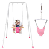 RAGOZONERY 2in1 baby jumper frame assembly shows tool-free setup for quick playtime