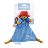 Rainbow Designs Paddington Comfort Blanket shows Paddington Bear’s face for soothing bedtime security