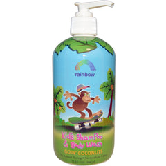 Rainbow Research Goin Coconuts bottle provides a gentle, kid-friendly cleansing experience.