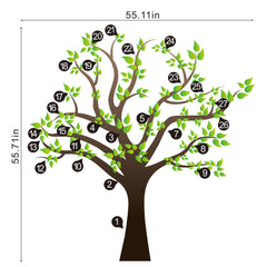RAINBOW WSK RW-1080 3D green tree wall sticker ideal for nursery