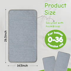 Rainflow 2-pack changing pad covers ideal for travel and home use