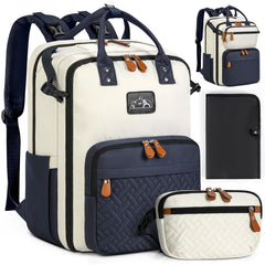 RAINSMORE diaper bag backpack emphasizes durable-material for everyday family use.