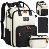 RAINSMORE diaper bag backpack wide opening enables quick access and organized storage.