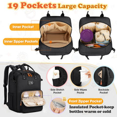 RAINSMORE diaper bag waterproof fabric closeup shows durable protection against spills