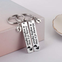 Ralukiia stainless steel hypoallergenic keychain durable and rust resistant