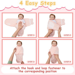 Ramede Love Pink 6-pack gift set flatlay showing essential newborn items.