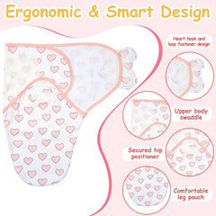 Ramede Love Pink swaddle blanket cotton texture close-up highlighting breathable fabric.