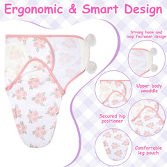 Ramede swaddle blanket showing 73x50 cm size detail for easy wrapping.