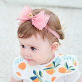 Rannyrena baby headband with lace crown and bow for cute photos