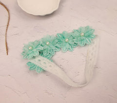 Rannyrena cyan baby photography prop headband for adorable photo moments.