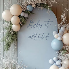 Raoformi Winter photography backdrop wall decal β high-contrast script for seasonal shoots.