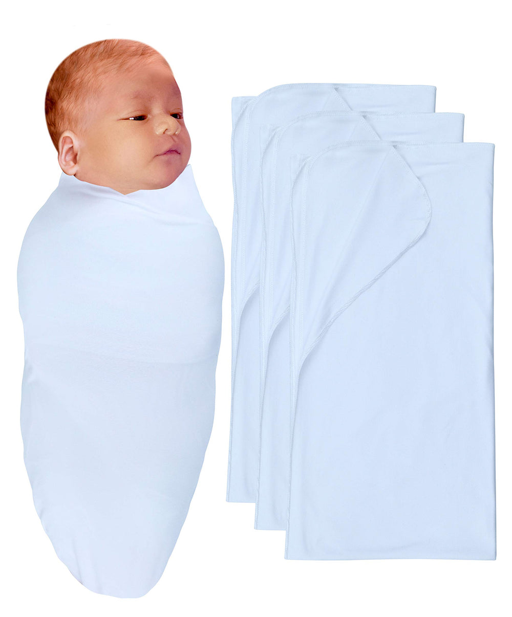 RATIVE stretchy swaddle blanket closeup showing soft fabric for secure newborn wrap