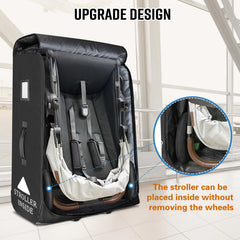 Raymace padded stroller travel bag reinforced base with scratch-resistant leather