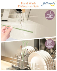 Raymeefa travel-friendly straw cleaner fits in bag for on-the-go cleaning