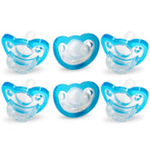 RaZbaby JollyPop pacifier blue 0-3 months with safe one-piece design for easy cleaning