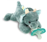 RaZbaby JollyPop pacifier dragon with hygienic one-piece design.
