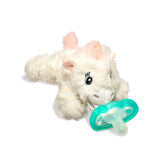RaZbaby JollyPop pacifier in medical-grade silicone for soothing comfort.