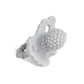 RaZbaby RaZberry teether BerryBumps texture soothes gums during teething.