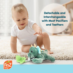 Freeze RaZberry teether for extra cooling during teething sessions.