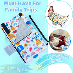 Rdttlv Toddler Travel Bed quick-assembly in window or center seats.