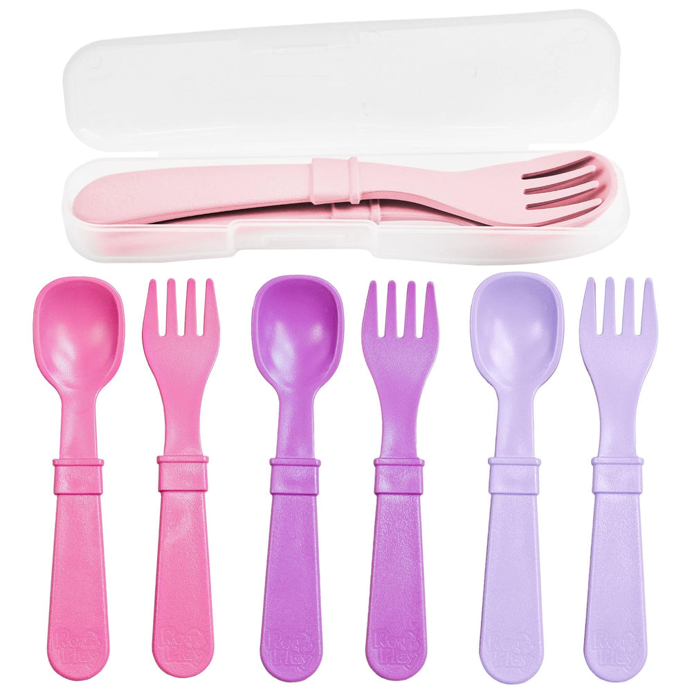Re-Play Princess forks for toddlers with easy-grip design supporting self-feeding