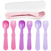 Re-Play Princess forks for toddlers with easy-grip design supporting self-feeding