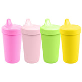 Re-Play spill-proof sippy cups with closed valve keep leaks away during toddler meals
