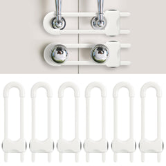 Reaeon baby proofing cabinet locks pack in white for easy child safety at home.