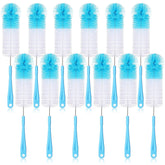 Reallnaive 12-pcs bottle brush set closeup with durable bristles for thorough cleaning