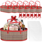 Reallnaive empty basket front view for an elegant gift presentation.