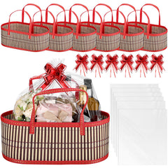 Reallnaive empty basket front view for an elegant gift presentation.