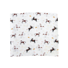 Red Rovr swaddle 44x44 size laid flat for versatile wrapping.