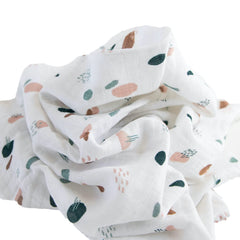 Red Rovr 44x44 swaddle size shown for travel and cuddles.