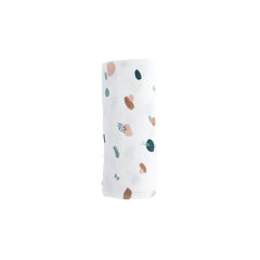Red Rovr organic cotton muslin closeup emphasizes gentle, breathable fabric.