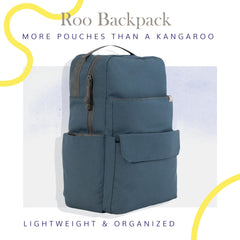 Red Rovr Roo main compartment open showing wide entry for easy packing.