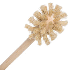 Redecker bottle brush showing beechwood handle for a comfortable grip.