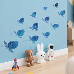 Refamaee sea turtle decals on glass window add playful bubbles and easy room upgrades.