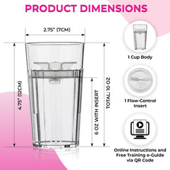 Reflo Smart Cup Pediatrician-Recommended design promotes splash resistance during busy meals.