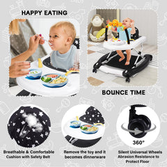 RefoereBabe baby walker bouncer mode provides soothing rocking moments