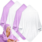 Reginary baby hooded towel coral fleece 30x30 inches, soft and absorbent for newborn baths.