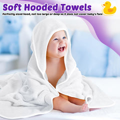 Reginary baby hooded towel coral fleece hooded design stays in place during drying.