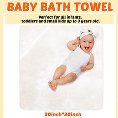 Reginary coral fleece bath towel 30x30, highly absorbent for gentle post-bath warmth.