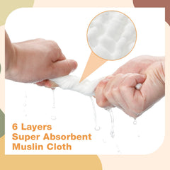 Reginary six-layer cotton bibs deliver soft touch and quick liquid absorption for teething days.