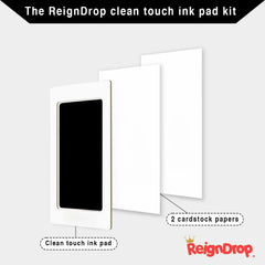 ReignDrop Inkpad Large smudge-resistant prints ensure crystal-clear baby footprints every time