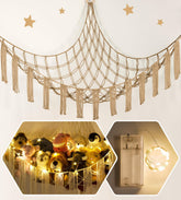 RelaxScene stuffed animal hammock mounted in corner, showcasing organized plushies and space-saving storage.