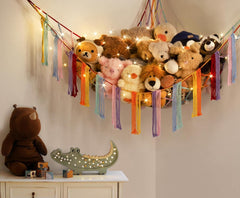 RelaxScene soft cotton material feels plush and durable for daily plush toy storage.