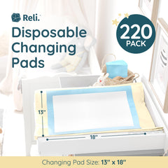 Reli changing pad soft non-woven top, gentle on baby skin during diaper changes.